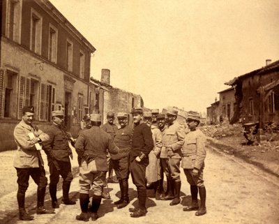 Fotografia de um álbum pessoal de um tenente de infantaria durante os primeiros meses da Primeira Guerra Mundial de Unbekannt