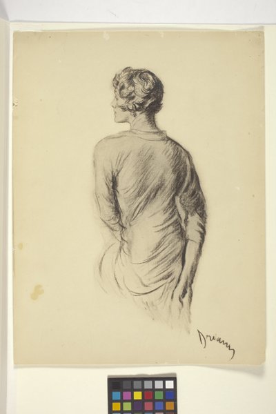 Retrato da Mulher (reprodução fotográfica) de Unbekannter Künstler