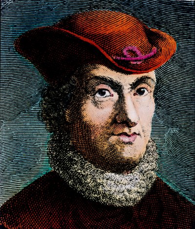 Retrato de Baruch Spinoza, filósofo holandês (gravura) de Unbekannter Künstler