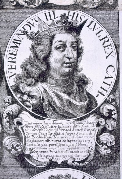 Retrato de Bermudo III de Leão (litho) de Unbekannt