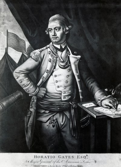 Retrato de Horatio Gates (gravura) de Unbekannt