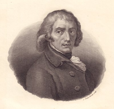Retrato do poeta italiano Giuseppe Parini (1729-1799), gravura em cobre de Piotti a partir de desenho de Andrea Appiani de William M. Timlin