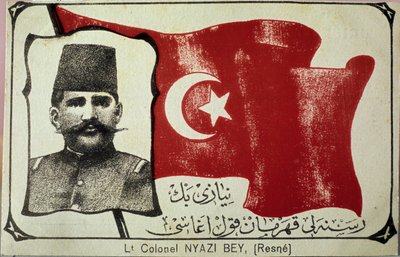 Retrato de Niyazi Bey (gravura) de Unbekannter Künstler