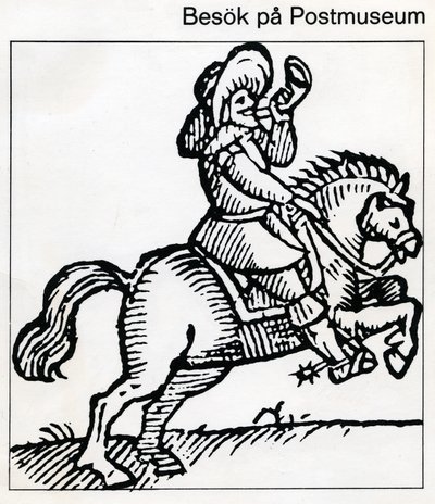 Cavaleiro de poste (xilogravura) de Unbekannt