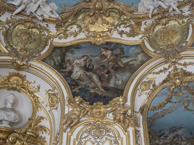 Psique recolhido por Zephyr. Pintura de Charles Joseph Natoire (1700-1777) de Unbekannt