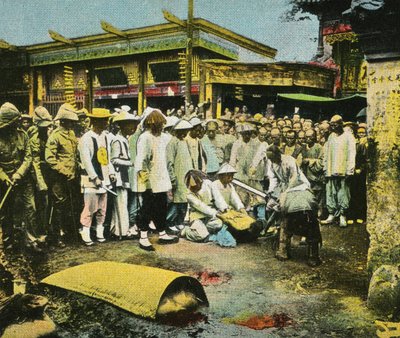 Execução pública na China de Unbekannter Künstler