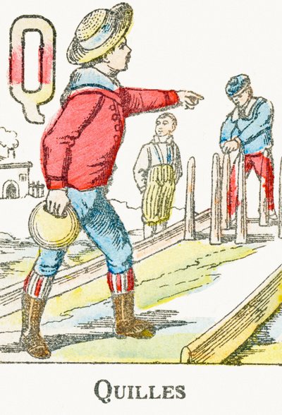 P: Bowling - Gravação do "Alphabet des jeux", cerca de 1890 de Unbekannt