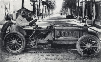 Racing, Grand Prix de France (ACF): Barril a conduzir um carro Brasier no circuito do Sena Inferieure, 2 de Julho de Unbekannt