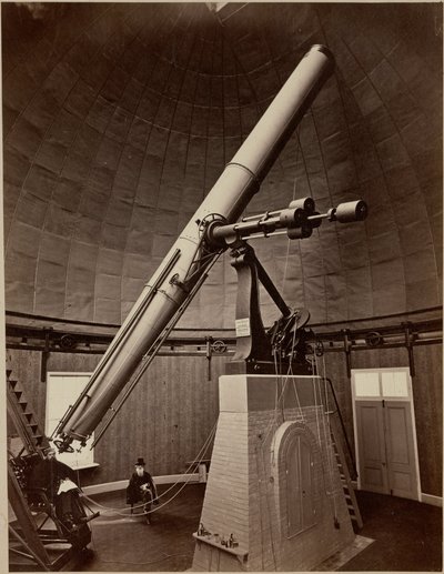 Telescópio refractor com montagem equatorial, Washington DC, EUA de Unbekannt