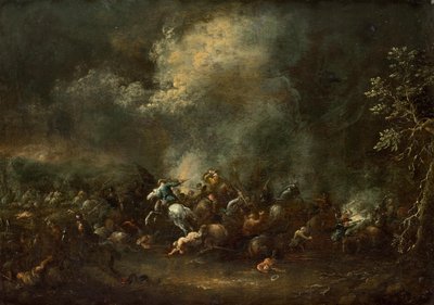 Batalha equestre de Unbekannter Künstler