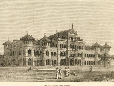 Casa dos Marinheiros do Royal Alfred, Bombaim, 1900 (gravura) de Unbekannter Künstler