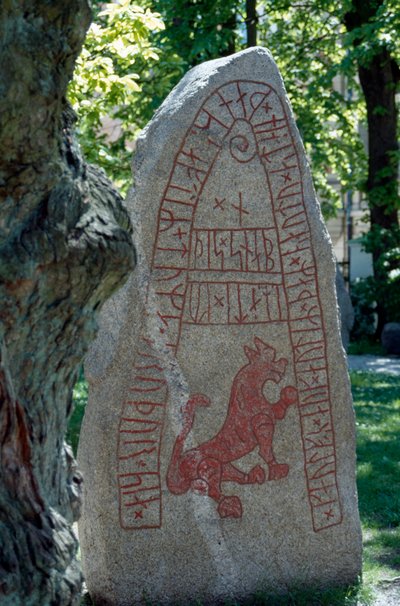 Rune Stone, Lund, Suécia. A civilização viking. de Benjamin Baud