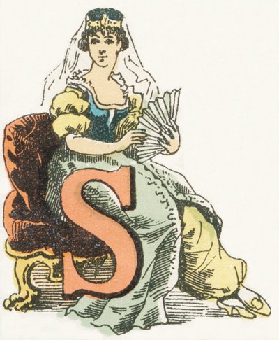 S - Sultaneamente - Alfabeto Infantil, Edições Gordinne 1920 (gravura) de Unbekannt