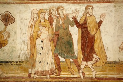 Saint-Savin sur Gartempes abadia da igreja Nave pintura abóbada: Abraão separado de seu sobrinho Loth (Gen 13, 8-9) Saint-Savin France de Unbekannt