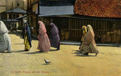 Sarajevo - mulheres turcas com véu de Unbekannter Künstler