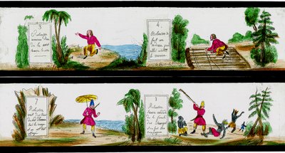 Cena das Aventuras de Robinson Crusoe de Unbekannter Künstler