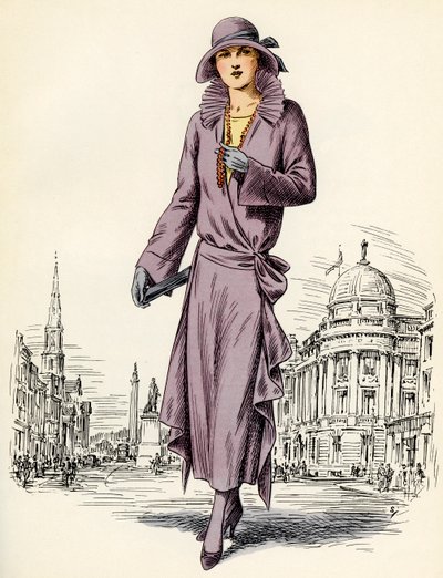 Moda feminina escocesa: 1922 de Unbekannter Künstler