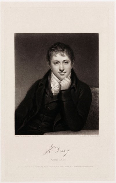 Sir Humphry Davy, químico inglês de Unbekannt