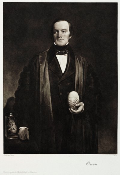 Sir Richard Owen, naturalista e paleontólogo inglês, c 1845 de Unbekannt