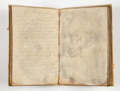 Caderno de desenho com 22 folhas de Unbekannter Künstler