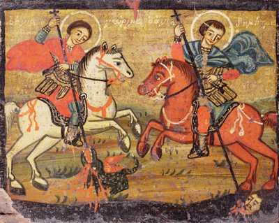 St.George e St.Demetrios, grego (provincial) de Unbekannter Künstler
