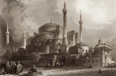 Santa Sofia / Hagia Sophia Constantinopla de Unbekannter Künstler