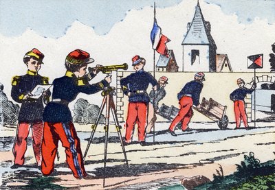 Perseguidores. Gravação em "Alfabeto militante enfantin". Imagem de Pont-a-Mousson, por volta de 1890. 20 páginas. Dim: 28,5x21cm. de Unbekannt