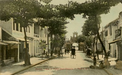 Vista de rua de Hanói, Vietname. de Unbekannter Künstler