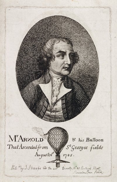 Stuart Amos Arnold, aeronaut inglês, c 1785 de Unbekannt