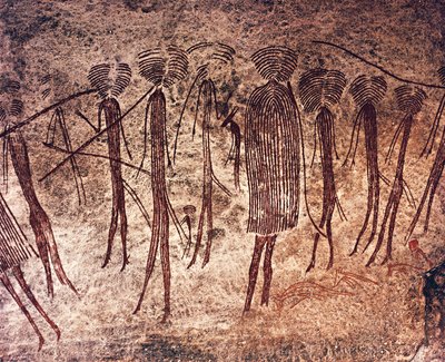 Tanzânia, Região de Dodoma, Kondoa, Desenhos rupestres de William M. Timlin