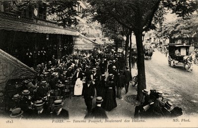 Taverne Pousset, Boulevard des Italiens, Paris de Unbekannter Künstler