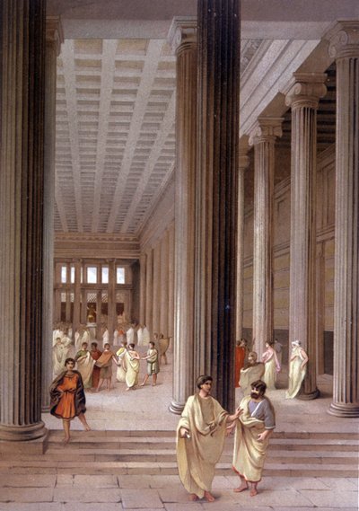 Templo em Pompeia de Unbekannter Künstler