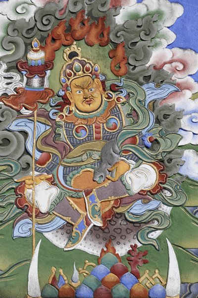 Templo da congregação dos Mil Budas Dashang Kagyu Ling Guardião do templo, La Boulaye, França de Unbekannt