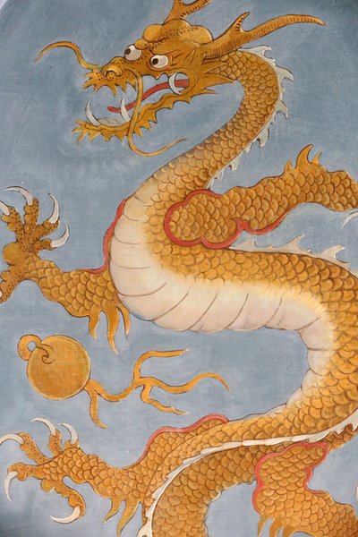 A Ariana. Museu suíço de cerâmica e vidro. Dragão chinês, Genebra, Suíça. de Unbekannt