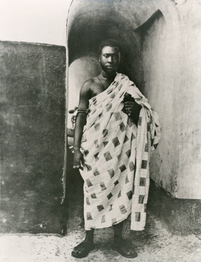 O rei Ashanti; Prempeh, início do século XX (foto a p/b) de Unbekannt