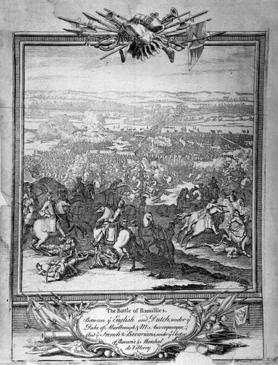 The Battle of Ramillies, c.1780 (gravura) de Unbekannt
