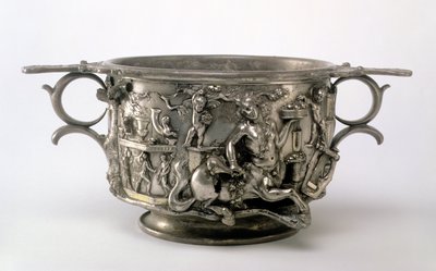 A Copa Centauro, Gallo-Romana, do Tesouro de Berthouville, c.2º-3º século d.C. (prata) (ver 107979) de Unbekannt