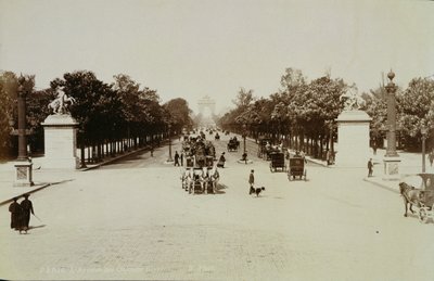 The Champs Elysees, Paris (foto sépia) de Unbekannt