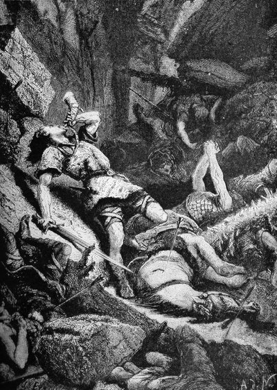 A Grande Batalha de Roncevalles de Unbekannter Künstler