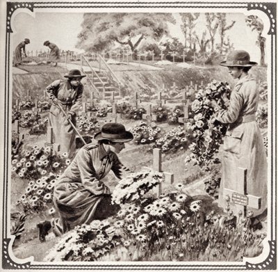 A devoção heróica das mulheres durante a guerra de Unbekannter Künstler