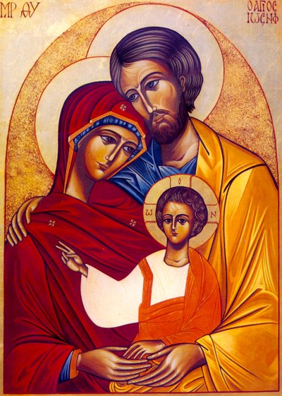 A Sagrada Família (pintura) de Unbekannter Künstler
