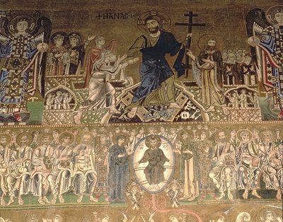 O Juízo Final, detalhe de Cristo Julgando de Benjamin Baud