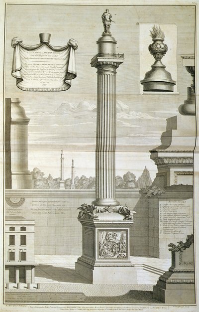 O Monumento Desenhado por Christopher Wren de Unbekannt