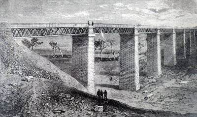 O viaduto do Moorabool. de Unbekannt