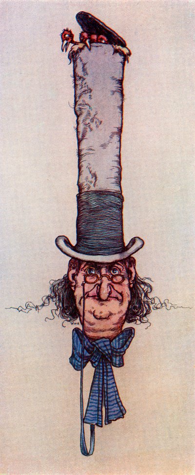 O ninho. Da imagem de W. Heath Robinson do livro Princess Marie-José