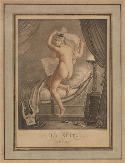 The Night, Paris, c.1815 (gravura) de Unbekannter Künstler