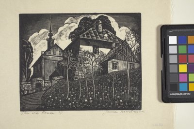 A Casa Antiga (gravura em madeira) de Unbekannter Künstler