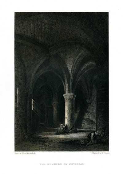 O prisioneiro de Chillon de Unbekannter Künstler