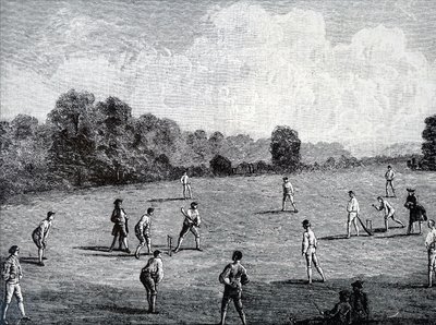 O Clube da Academia Real a jogar cricket de Unbekannt