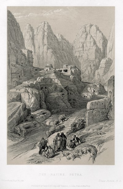 O teatro em Petra de Unbekannter Künstler